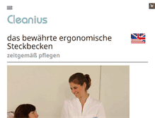 Tablet Screenshot of cleanius.de